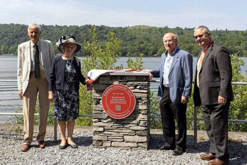 New plaque honours Lake District holiday park where Britain’s first seaplane took flight