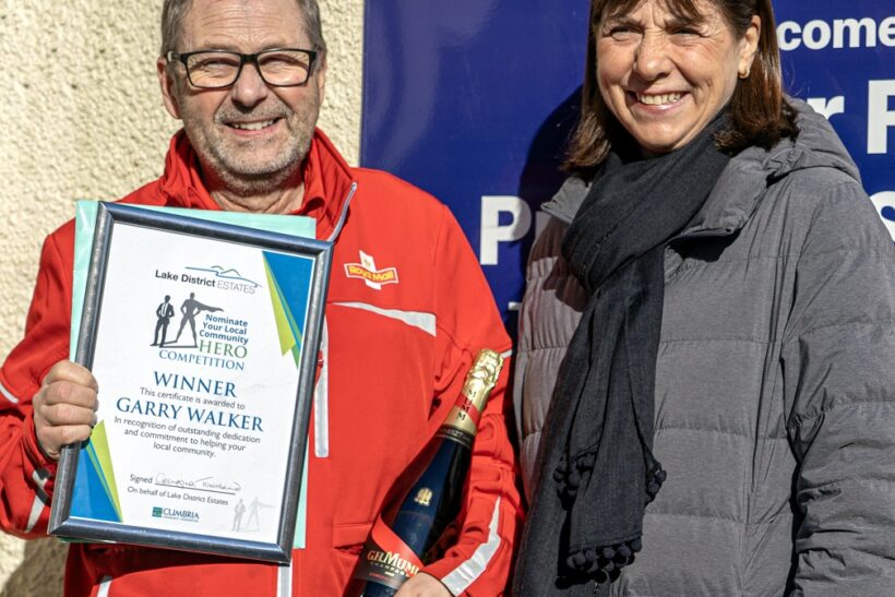 Village postman delivers in search by Cumbria holiday parks for local hero